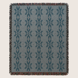 Petalcrest Woven Throw | Denim