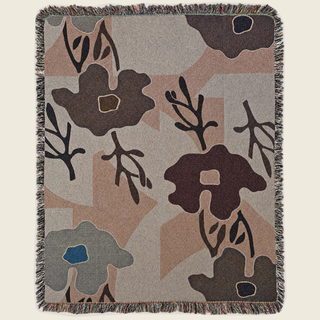 Poppy Woven Throw | Mahogany