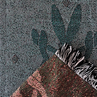 Petalcrest Woven Throw | Denim