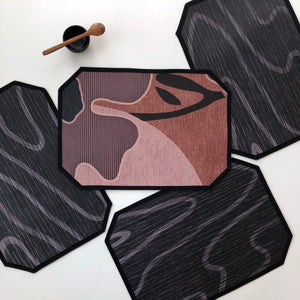 Double-Sided Placemat / Aubergine Mahogany