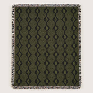 Axel Woven Throw | Olive Moss
